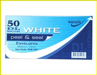 Envelope DL 40pk White 80gsm DLW-1827 Supreme
