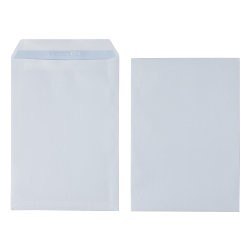 ENVELOPES C4 WHITE 25PK 100GSM PEAL AND