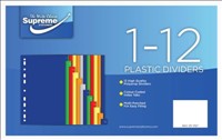 Plastic Dividers 1-12 DV-3127 Supreme