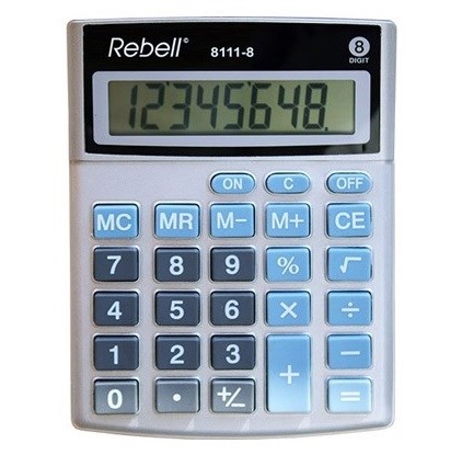 Calculator 8 Digit semidesk Rebell