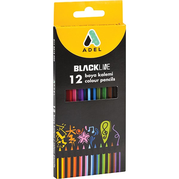 Colouring Pencils Blackline 12 pack