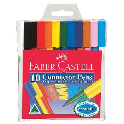 Connector Fibre-Tip Pens box of 10