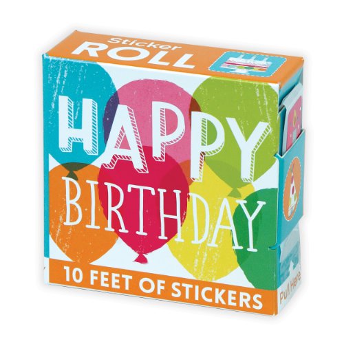 Stickers on Roll Happy Birthday