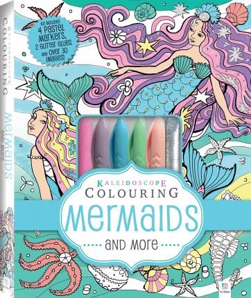 Kaleidoscope Pastel Colouring Kit Mermaids and More