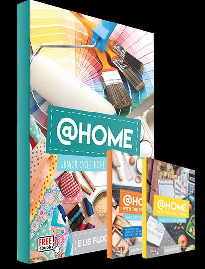 (OLD EDITITON )@Home JC Home Economics (SET) + Activities Key Terms book + Practical book (Free eBook) - (USED)