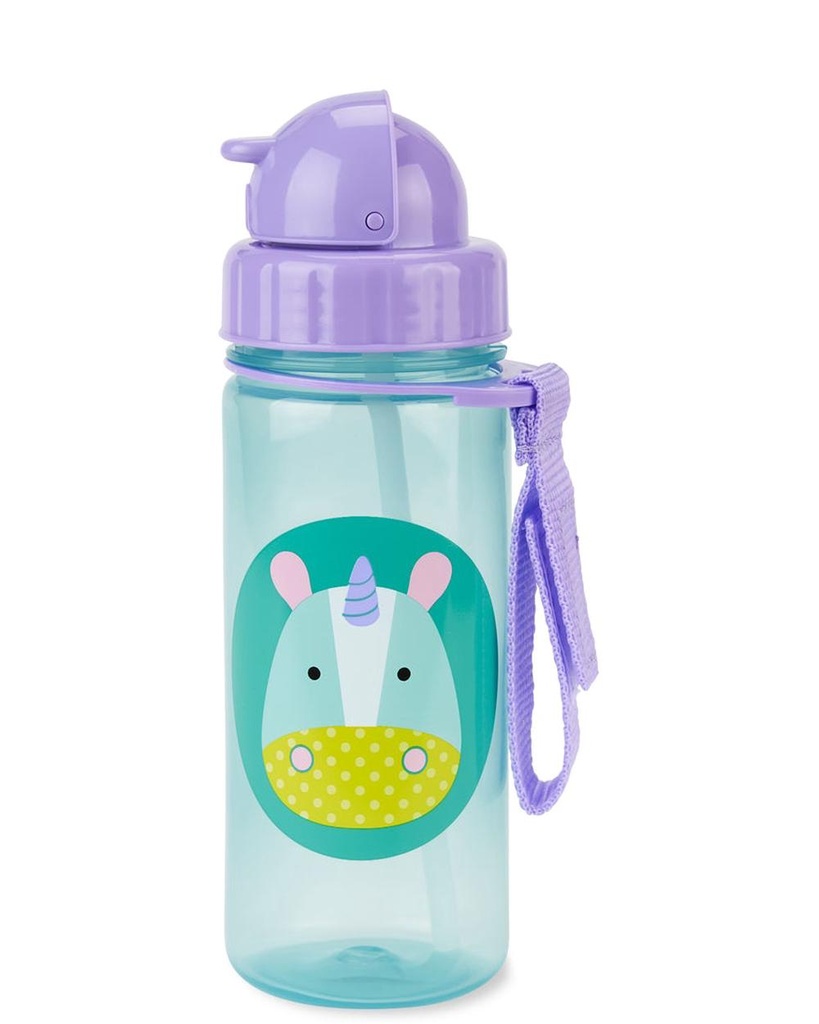 Zoo PP Straw Bottle - Unicorn