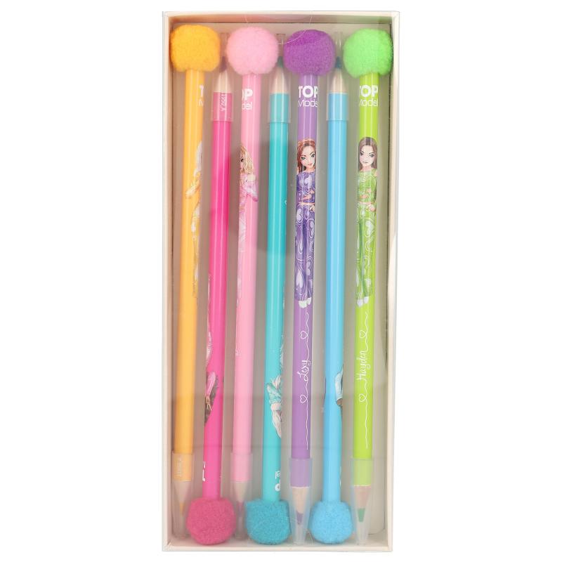 TOPModel PomPom Coloured Pencil Set