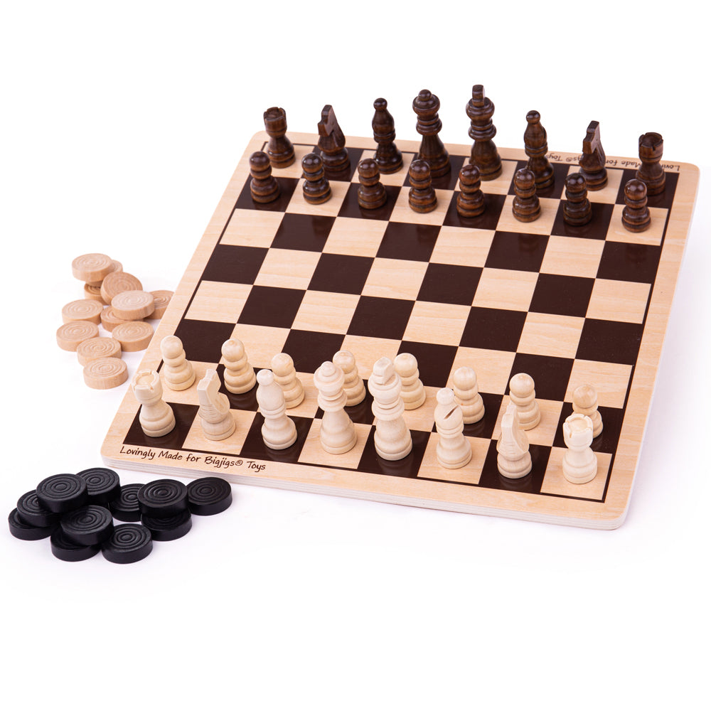 Draughts and Chess Set Bigjigs