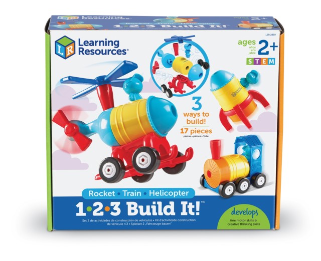 1 2 3 Build It Rocket Train Helicopter