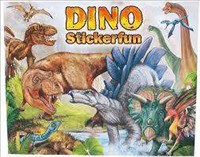 Dino World Sticker Fun Colouring Book