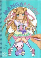 Manga Model Colouring Book
