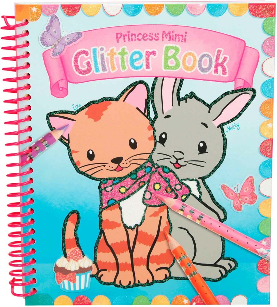 Princess Mimi Pocket Colouring Glitter Book