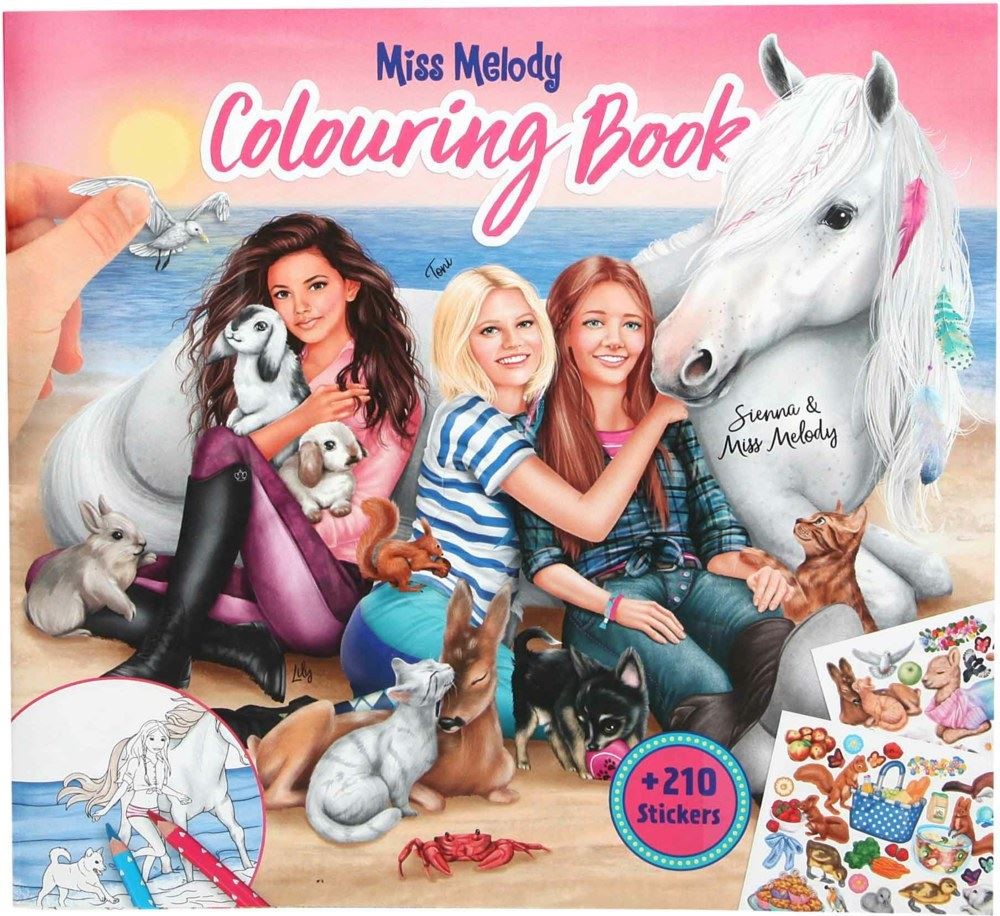 Miss Melody Colouring Book with Animals