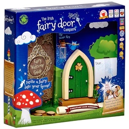 [5391525542218] Fairy Door Green Arched Slim