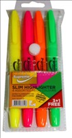 [5391525676548] Slim Highlighter 4pk HL4-6548 Supreme