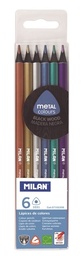 [8411574070702] Black Wood Metalic Colour Pencils