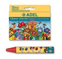 [8690826283408] Wax Crayons 12pk Adel