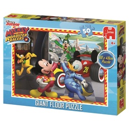 [8710126196731] Floor Puzzle Mickey Mouse Racers 50pcs (Jigsaw)