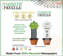 [9854123674676] Plant A Pencil 5 pack HB Treewise