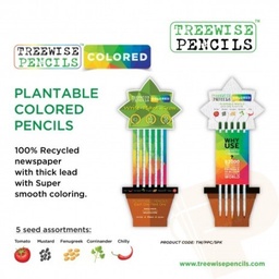 [9854123685672] Plant A Pencil 5 pack coloured Treewise