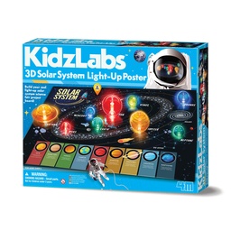 [4893156034618] KidzLabs - 3D Solar System Light-up Poster