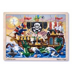 [0000772138000] Puzzle Wooden Pirate Adventure 48 Melissa and Doug (Jigsaw)