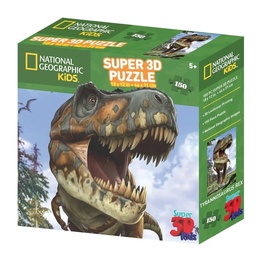 [0670889108083] Puzzle Tyrannosaurus Rex 3D 150 pieces (Jigsaw)