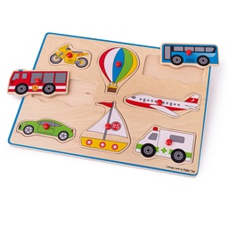 [0691621192603] Lift Out Puzzle - Transport Bigjigs (Jigsaw)