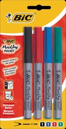 [3086120024444] Permanent Marker 4 Pack Bic