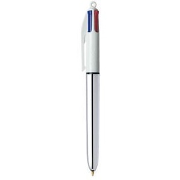 [3086123310384] Bic 4 Colour Pen Silver