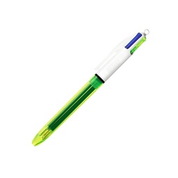[3086123419063] Bic 4 Colour Pen Fluo