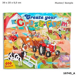 [4010070425463] Create Your Crazy Farm Stickers Book