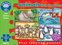 [5011863301635] Animals Four In A Box (Orchard Toys)