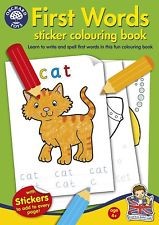 [5011863501240] First Words Colouring Book (Orchard Toys)