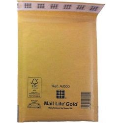 [5013719030096] Envelope Padded J6 30cmX44cm Mail Lite Gold