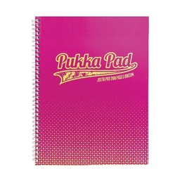 [5032608080523] Notepad Spiral A4 200pg Pink Pukka Pad