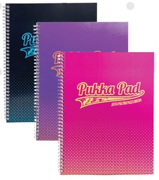 [5032608081988] Notepad Spiral A4 200pg Purple Pukka Pad