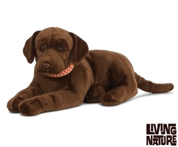 Plush Giant Chocolate Labrador