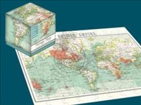 Vintage Map 100pce Cube Jigaw Puzzle