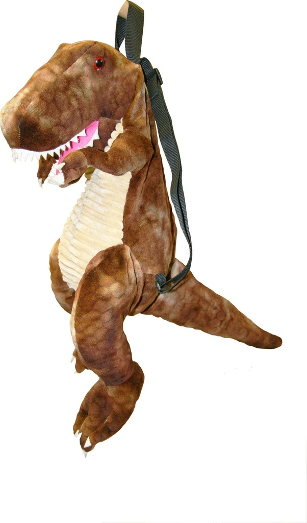 Backpack T-Rex Dinosaur Brown