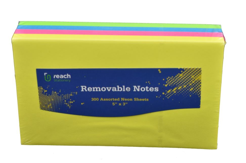 Removable Notes 5' x 3' 300 Assort. Supreme