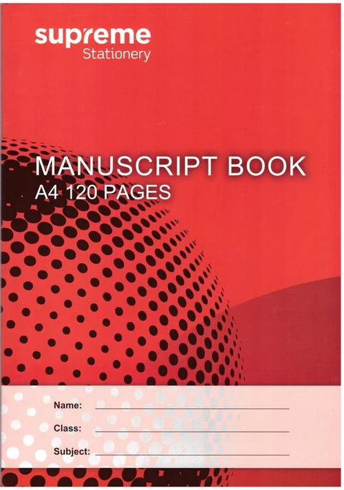 * Manuscript Book A4 120Pg Mb-0578 Supreme