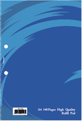 [5391505551162] (Available Mid August) Refill Pad A4 140Pg (Side Bound) BH-1162