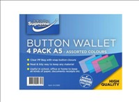Button Wallets A5 4pk Assorted Colour W-206B Supreme