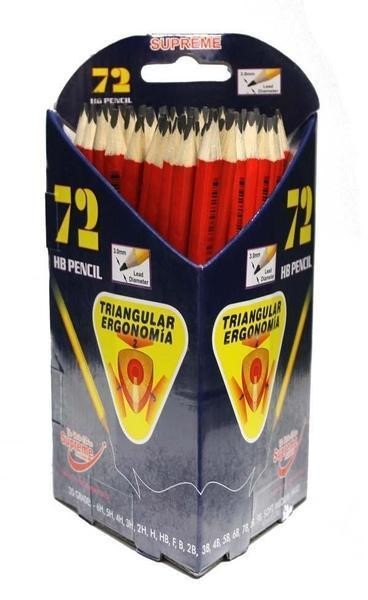 [5391515233034] Pencil Triangular HB Junior Grip 72pk Supreme