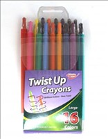 Twist Up Crayons 16pk RT-8435 Supreme