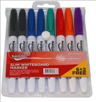 Whiteboard Markers 8pk Slim WB8-9876 Supreme