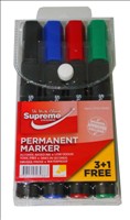 Permanent Markers 4pk PM4-9883
