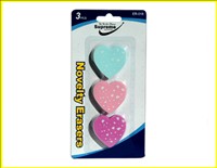 Erasers Hearts 3PCS ER-018 SUPREME