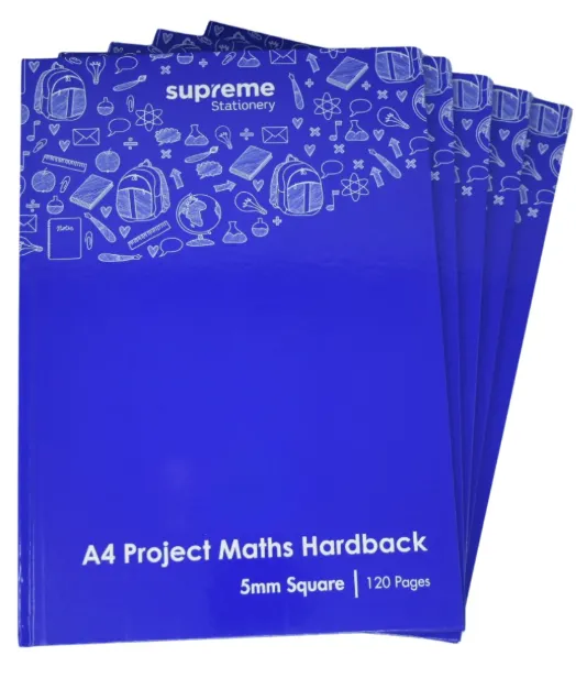 [5391521017994] Project Maths Hardback Sum A4 5mm120Pg HB-7994 Supreme